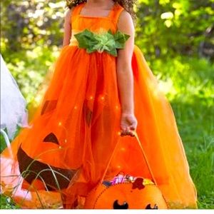 Pottery Barn Kids Light Up Pumpkin costume Sz 3T. Adorable costume.